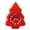 Red tree, variant on Zeiwohndc Holiday Cartoon Clock With Quiet Mechanism Portable Plastic Wall Table Decors