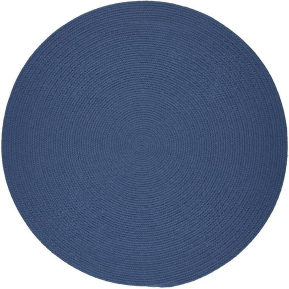 Rhody Rug WearEver Marina Blue Poly 4' Round