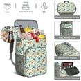 thumbnail image 5 of Travel Cooler Bag - LightGreen Cartoon Dinosaurs Cactuses Pattern Camping Beer Cooler Backpack with Bottle Opener- Waterproof Insulated Picnic Backpacks - Cooler Bag for Beach, 5 of 6