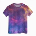thumbnail image 4 of TOWED22 Toddler Baby Girls Flower Shirt Cute Graphic Short Sleeve T-Shirt Kids Print Graphic Summer Tees Top(Light Purple,10-11 Y), 4 of 4