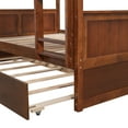 thumbnail image 5 of Full Over Full Bunk Bed with Twin Size Trundle, Walnut, 5 of 9