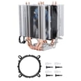 thumbnail image 4 of Disipador De Calor Del Radiador Del Ventilador De La Cpu De 4 Tubos De Calor Para Intel Lga 1155/1156/1366 (Luz Azul) matsuzay EL007757-00, 4 of 6