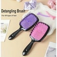thumbnail image 3 of 12 Pcs Hair Brush Set, 3 Pieces Slick Back Hair Brushes for Toddlers, Women, Detangling Brush for Wet Dry Curly Hair, Edge Bristles Wide Tooth Rat Tail Combs for Baby Girls (Black), 3 of 6