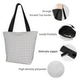 thumbnail image 4 of Salouo Airplane for Shoppers Tote for Women Foldable Handbags with Big Capacity Casual One-Shoulder Shopping Bag Hobo Bags Fit for Office/Shopping/Park, 4 of 6