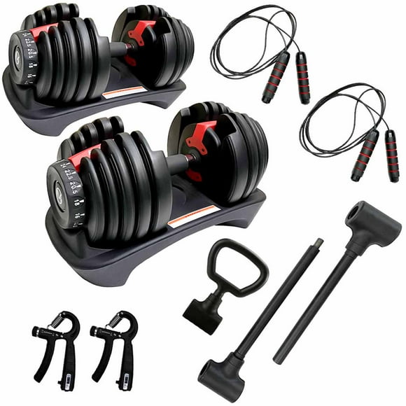 MotionGrey Adjustable Dumbbells 5-52.5 LB with High Strength Hand Grip & Converter - Convert Dumbbells to Barbell & Kettlebell, 15 Adjustable Weight Settings, Anti-Slip Metal Hand