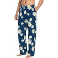 thumbnail image 2 of Xecao Daisies Flowers Men's Straight Lounge Pajama Pants: The Ultimate in Comfortable Sleepwear, 2 of 9