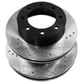 thumbnail image 5 of AutoShack Front & Rear Drilled & Slotted Brake Rotors Premium Ceramic Brake Pads | Replacement for 2008 2009 2011 2012 Ford F-250 Super Duty 6.7L 4WD | E-Coated | 12-PC Brake Kit | ShadowGuard, 5 of 6