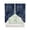 Dark Blue, variant on Navy Blue Marble Swag Valances for Windows, Modern Golden Geometric Abstract Rod Pocket Sheer Valances for Small Windows, Swag Toppers Light Filtering for Kitchen Living Room 2 Panels 36''x36''