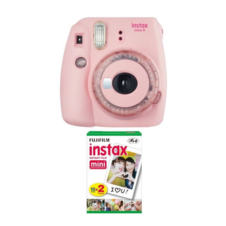 Stereotype Jane Austen Koe Fujifilm instax Mini 9 Instant Camera (Pink with Clear Accents) & Instax  Twin Film Pack and Color Filters Gift Bundle - Walmart.com