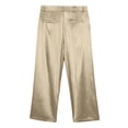 thumbnail image 5 of Migroa Mens Baggy Casual Dress Pants Lightweight Pleated Wide Leg Pants Loose Relaxed Fit Trousers Gold XL, 5 of 5