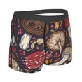 thumbnail image 3 of Balery Forest Wild Mushroom Men's Boxer Briefs, Soft and Breathable Cotton Underwear with nylon Waistband-Medium, 3 of 9
