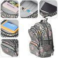 thumbnail image 4 of Pioneer Flower Floral Print Pattern Backpack for School, Cute School Bag with Adjustable Shoulder Straps and Padded Back, 16.9"x12.6"x5.9", 4 of 5