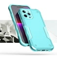 thumbnail image 3 of For Apple iPhone 11 (6.1") Slim Tough Shockproof Hybrid Heavy Duty Dual Layer TPU Bumper Rugged Rubber Defend Armor Cover ,Xpm Phone Case [ Teal Blue ], 3 of 7