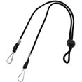 thumbnail image 5 of Bulk 25 Pack - Adjustable Length Face Mask Lanyard - Handy & Convenient Safety Mask Holder & Hanger - Comfortable Around The Neck Facemask Rest & Ear Saver - Easy On & Off by Specialist ID (Black), 5 of 8