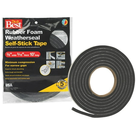 Do it Best Sponge Rubber Weatherstrip Tape