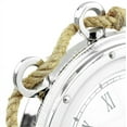 thumbnail image 2 of Aluminum Porthole Jalebi Rope Clock (Nickel Polished) - (16 Inches) - White Roman Dial, 2 of 4