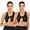 Black#2, variant on DODOING Women's Yoga Sports Bras Training Stretch Tank Top High Impact Padded Bra Front Zipper Closure