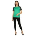 thumbnail image 5 of Inkmeso Womens Raglan Short Sleeve T-Shirt Regular Fit Casual Solid Basic Tee T-Shirts, 5 of 7