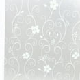 thumbnail image 1 of Película decorativa autoadhesiva para ventana de privacidad, flor de hierro, vidrio esmerilado, adhesivo para ventana, para baño, dormitorio, oficina, cocina, 45x100 cm (blanco), 1 of 7