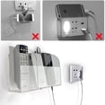 thumbnail image 4 of VANCORE Clear Wall Mounted Charging Phone Holder Smart Phone Station TV Remote Control Holder Clear Wall Box for Phone, 4 of 5