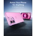 thumbnail image 2 of Funda de teléfono ESR Air Armor Series para iPhone 16, rosa transparente, 2 of 8