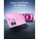thumbnail image 2 of Funda de teléfono ESR Air Armor Series para iPhone 16, rosa transparente, 2 of 8