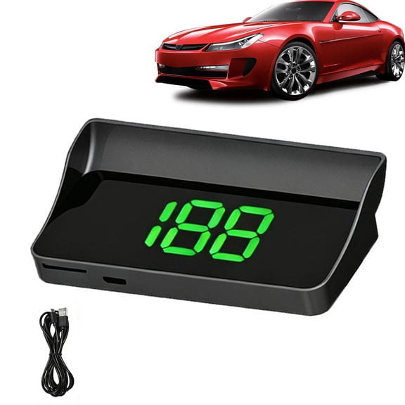 Smart in-Car Hud Co-Pilot, Smart Ai Hud GPS Navigation Display for Car, Head-Up Display HudCar GPS Digital Speedometer, Real Time Hud Navigation Projector
