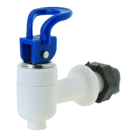 Office Plastic 16mm Hole Dia Spigot Valve Water Dispenser Tap White ...