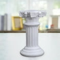 thumbnail image 6 of Miniature Roman Pillar Greek Column Statue Pedestal Stand Wedding indoor and outdoor Home Living Room Kitchen Scenery Decoration Photo Prop Lightweight - L Round, 6 of 9
