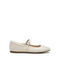 thumbnail image 2 of Women’s Soft Square Toe Mary Jane Ballerina Flats with Adjustable Ankle Strap, 2 of 5