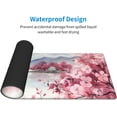 thumbnail image 4 of Floral Cherry Blossom Mouse Pad - Beautiful Mountain Landscape Gaming Mousepad 31.5 x 11.8 Inch Floral Sakura Flowers Desk Pad Desk Mat Extended Keyboard Mousepad for Home Office, 4 of 5