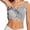 Grey, variant on Women's Built-In Bra Tank Top, Spaghetti Strap Lace Trim Camisole with Padded Cups, Slim Fit Summer Layering Cami