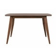 thumbnail image 4 of Sunset Trading 60" Rectangular Mid-Century Wood Dining Table in Danish Walnut, 4 of 4