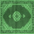 thumbnail image 1 of Ahgly Company Indoor Square Medallion Emerald Green Traditional Area Rugs, 6' Square, 1 of 4