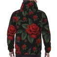 thumbnail image 7 of Sikiie Roses Men's Hoodie, Essentials Hoodie, Sweatshirt, Pullover Hooded Sweatshirt for Men-X-Large, 7 of 7