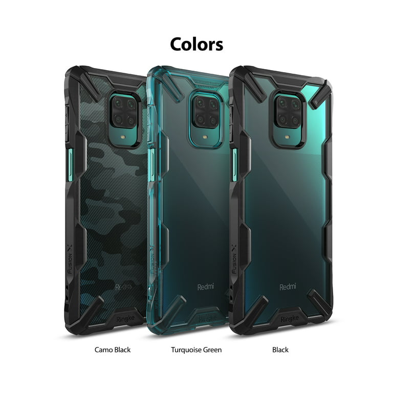 Ringke Fusion-X Case Compatible with Xiaomi Redmi Note 8, Transparent Hard  Back Shockproof Advanced Bumper Cover - Black 