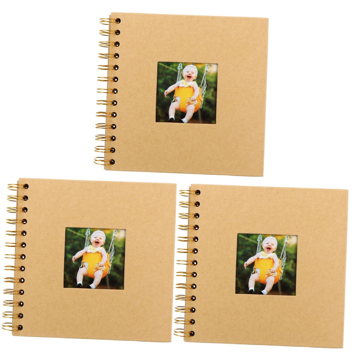 3pcs Photo Albums Memory Books Craft Paper DIY Scrapbooking Wedding Supplies 20 Pages