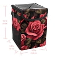 thumbnail image 5 of Rose Mini Trash Can Car Garbage Can Car Trash Can - Foldable with Lid, Leak-Proof, Hanging Storage Bag, 5 of 6