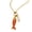 Red, variant on Dripping Fish Necklace for Women Stainless Steel Zirconia Pendant Jewelry Chain Rainbow