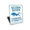 thumbnail image 3 of Scuba Diver Parking Novelty Decor, Metal Wall Sign - 10x14 Inches, 3 of 4