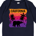thumbnail image 4 of Inktastic California Sunset Vacation Beach Girls Long Sleeve Baby Bodysuit, 4 of 5