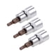 thumbnail image 5 of Uxcell 3/8" Drive x 4mm Zócalo de Broca Hexagonal Métrico Estándar, Paquete de 3 de Acero S2 y Cr-V, 5 of 5