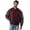Burgundy, variant on Reed Men's Premium Varsity Leather/wool Jacket Made in USA (2XT, Black)