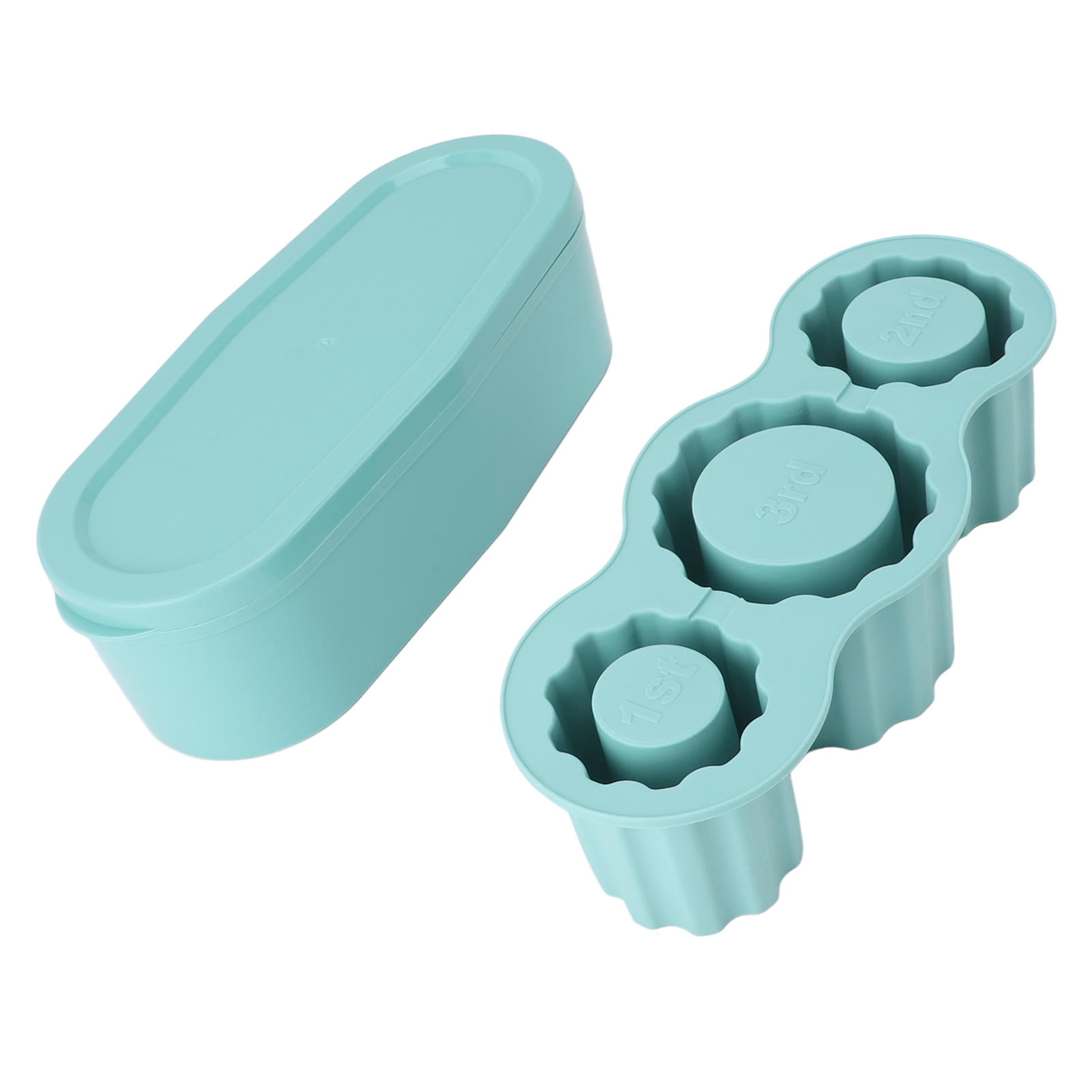 Suodoka Large Capacity Silicone Cylinder Ice Cube Tray – Easy Release, Food‑Grade, Dishwasher Safe, 4.72"×11.02"