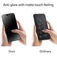 thumbnail image 3 of 2 Pack 360 Degree Anti-glare Privacy Tempered Glass for iPhone 15 Plus/iPhone 16 Plus 6.7 inch 4 Sides Anti-Spy 4 Directions Matte Screen Protector Film, 3 of 9