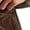 Brown, variant on Women's Corduroy Pants Barrel Mid Elastic Waist Pants Casual Wide Leg Baggy Trouser With Pockets