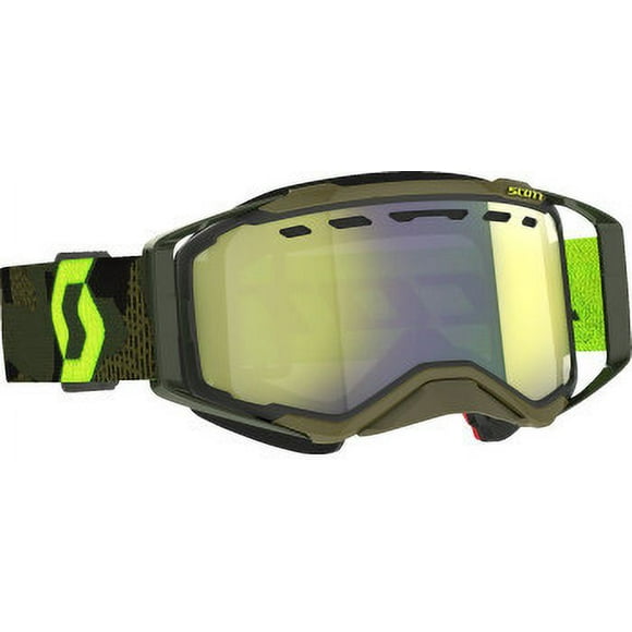 Scott USA Prospect Lunettes de SnowCross Jaune Chrome Kaki Vert / Jaune Néon