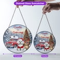 thumbnail image 5 of Santa is Coming Maltese Merry Christmas Xmas Noel Truck Tree Stained Glass Suncatcher Maltese Dog Lover Gifts Idea Window Hanging Sign Decor - 02023, 5 of 5