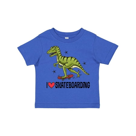 

Inktastic Skateboarding Dinosaur Gift Toddler Boy or Toddler Girl T-Shirt