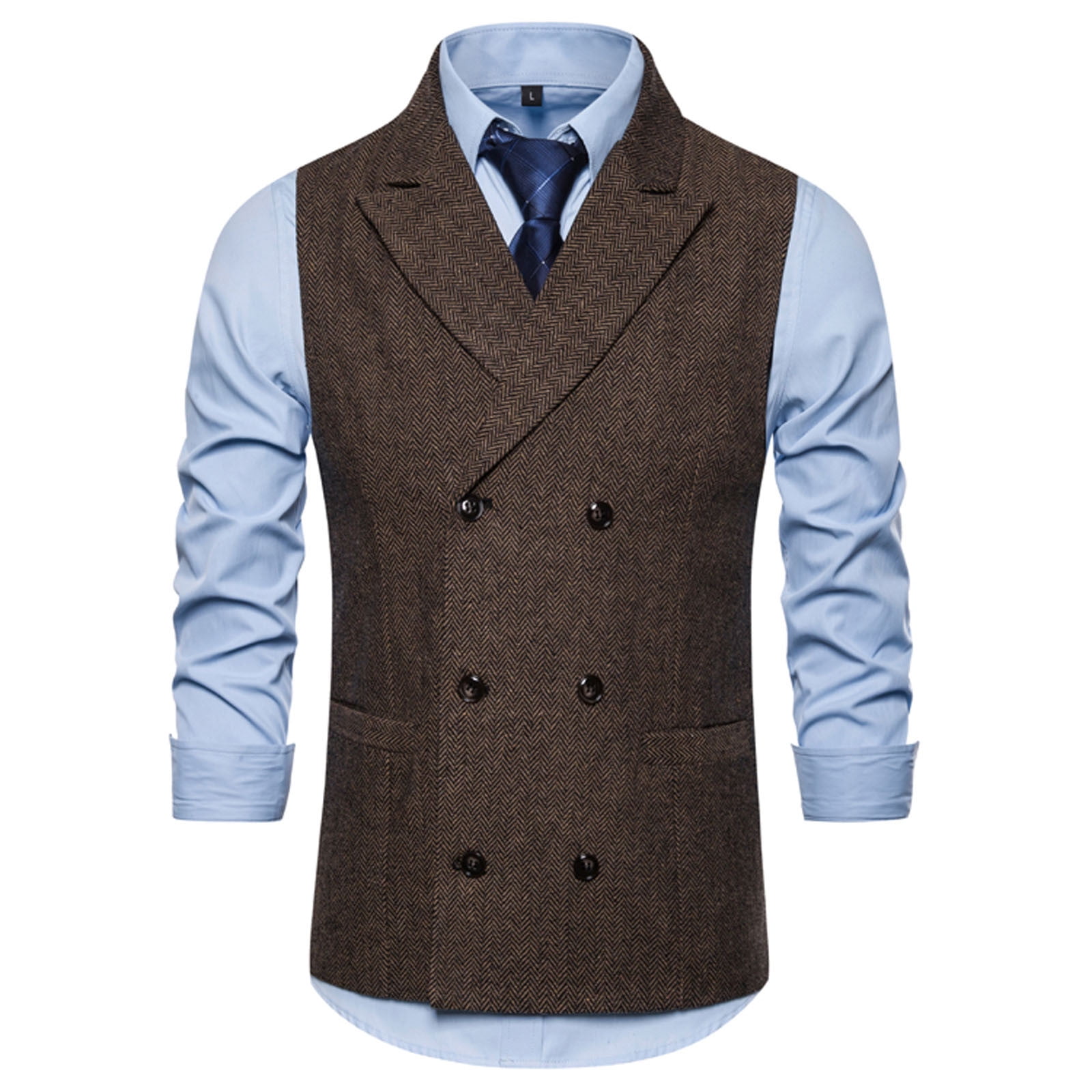 新発売の Suit Formal Business Men's Vest Suits Dress Double-breasted Clothing